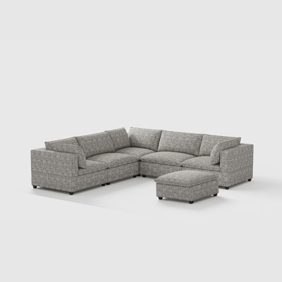 Ekkard Upholstered L-Shaped Sectional Reversible
