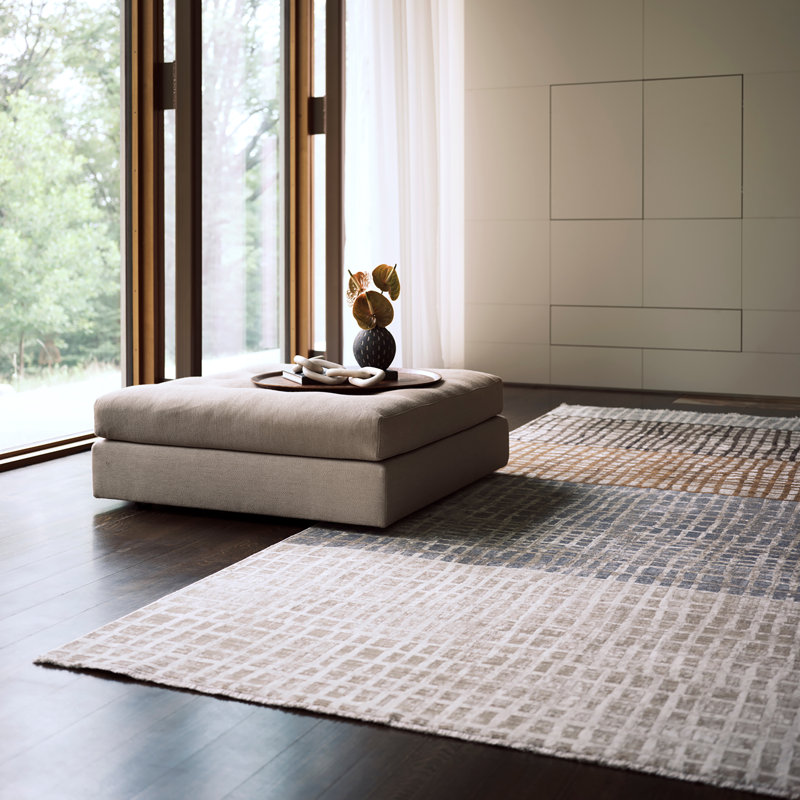 Tapis à motif abstrait Park, Tapis de couloir 2 pi x 4 pi 4 po