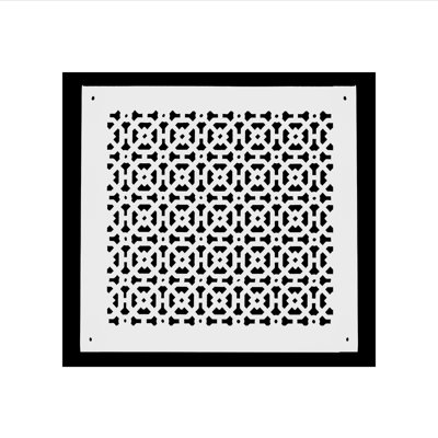 AIR RETURN 12"x14" Duct Opening | Heavy Cast Aluminum Duct Cover (14"x16" Overall) | Powder Coated