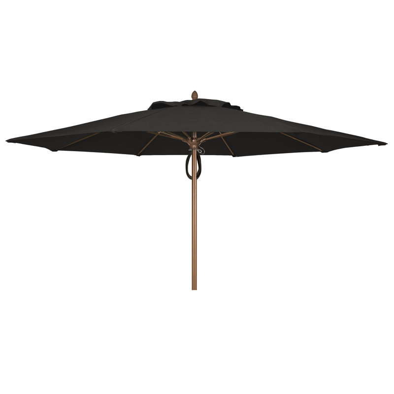 Parasol de marché 11 'Prestige, Bronze champagne, Sunbrella® - noir