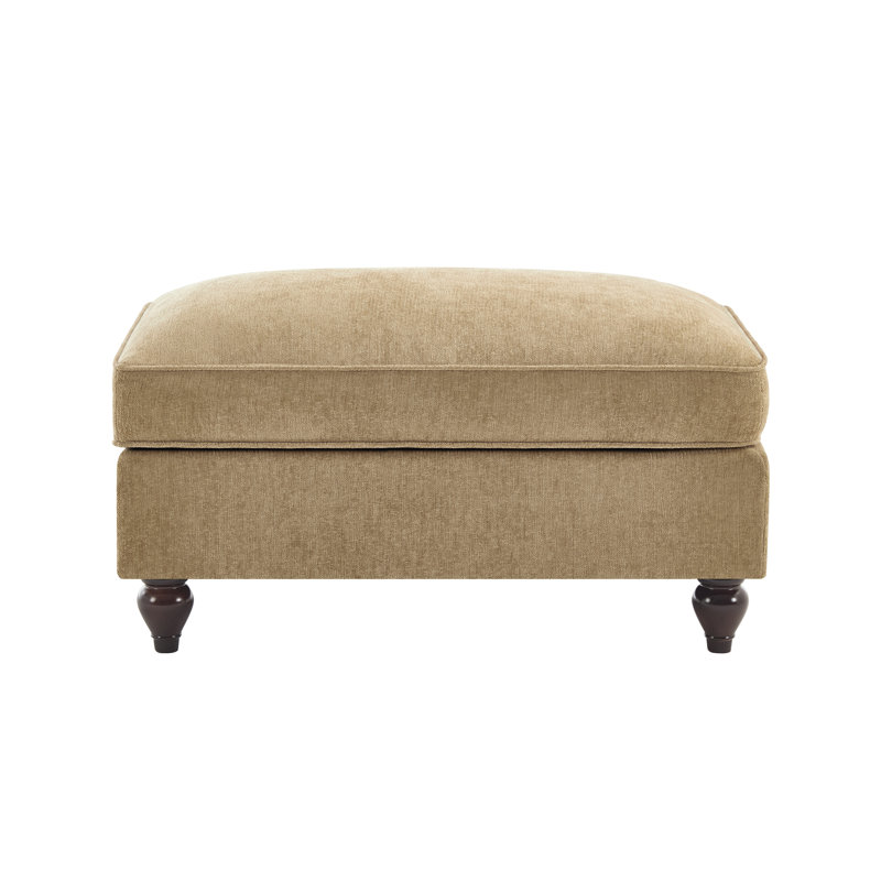 Contemporary Style Ottoman, Light Coffee