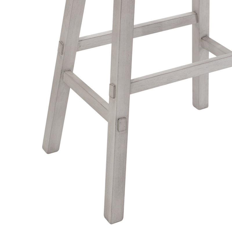 Knaack Barstool w/ Chair Glides, White, Bar Stool (30" Seat Height)