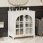Meuble-lavabo 31 po avec lavabo en céramique, armoire de salle de bain avec 2 portes à fermeture douce