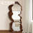 French-Style Minimalist Luxury Irregular Wall-Hung Floor-Standing Full-Length Mirror-1867867238