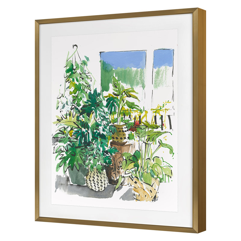 Sun Room 2 Print by PC Ngo, 32" H x 25" W, Gold Framed