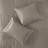 Modern Taupe Polyester Charmeuse Bedding Set, Comfortable For Family Use