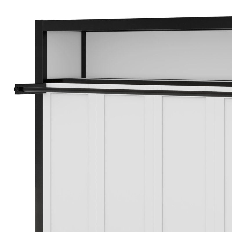 Murphy Bed With Shelves, White