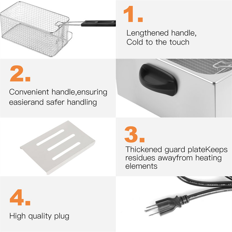4L/4.2QT Electric Deep Fryer