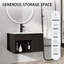 Meuble-lavabo mural 24 po avec lavabo en céramique-129392683