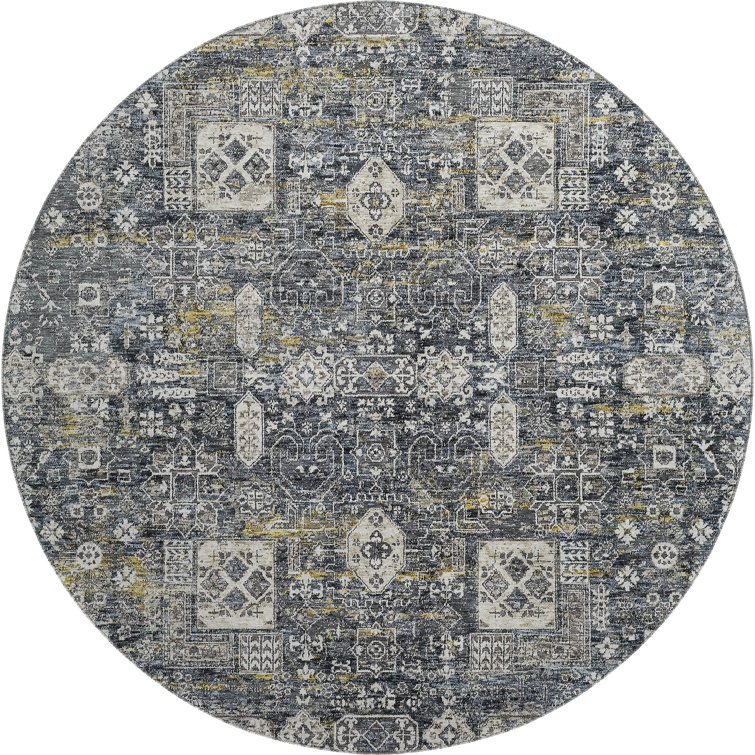 Premium Machine Washable Cerrito Charcoal Rug