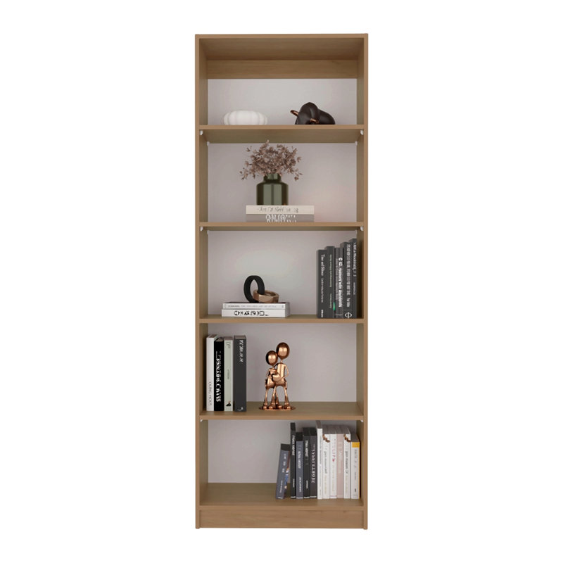 Bookcase Xs, 4 Shelves, Macadamia/White Manufactured Wood
