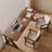 Tan Rectangular Solid Wood desks-107971814