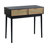 Rattan 2-Drawer Console Table - Black/Rattan