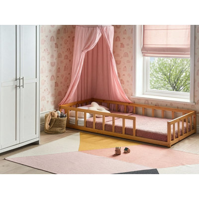 Kids Bed Pine Wood 90 x 200 cm (EU Single) Brown