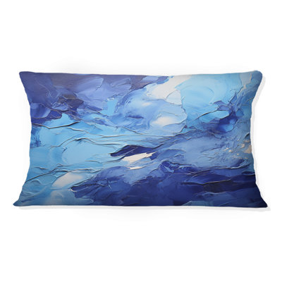 Coussin Cobalt Dreams - Abstract Landscape