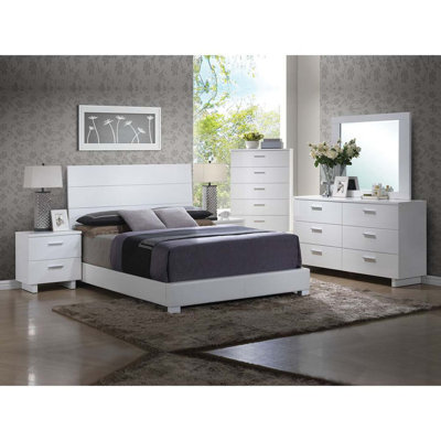 Commode 6 tiroirs haute brillance