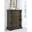 Grand lit, commode, commode et table de chevet Maylee