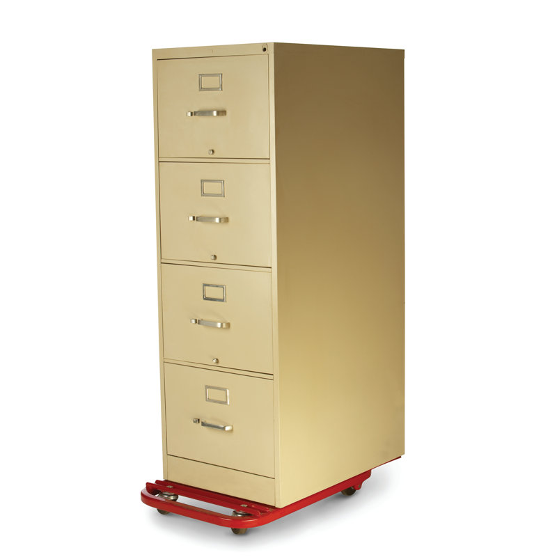 Chariot-classeur Karry King 600 lb., H 3 po x l 18 po x P 32 po, Rouge rose