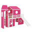 Lit mezzanine double avec glissade et tour