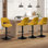Tabouret de bar rotatif à hauteur ajustable 24 à 32 po