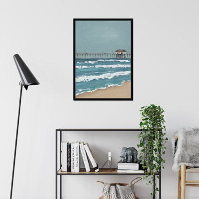 Fishing Pier Diptych II - Painting