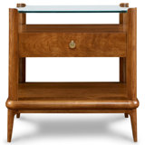 Martine 1 - Drawer Solid Wood Nightstand