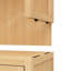 Armoire de rangement en bambou de grande capacité pour salle de bain