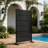 Metal Privacy Screen With Block Pattern