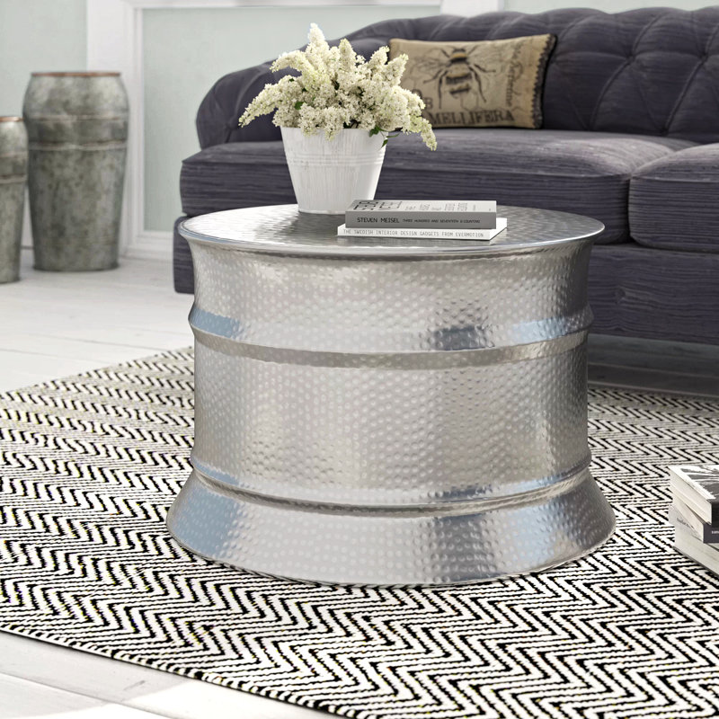 Monica Solid Coffee Table, Silver