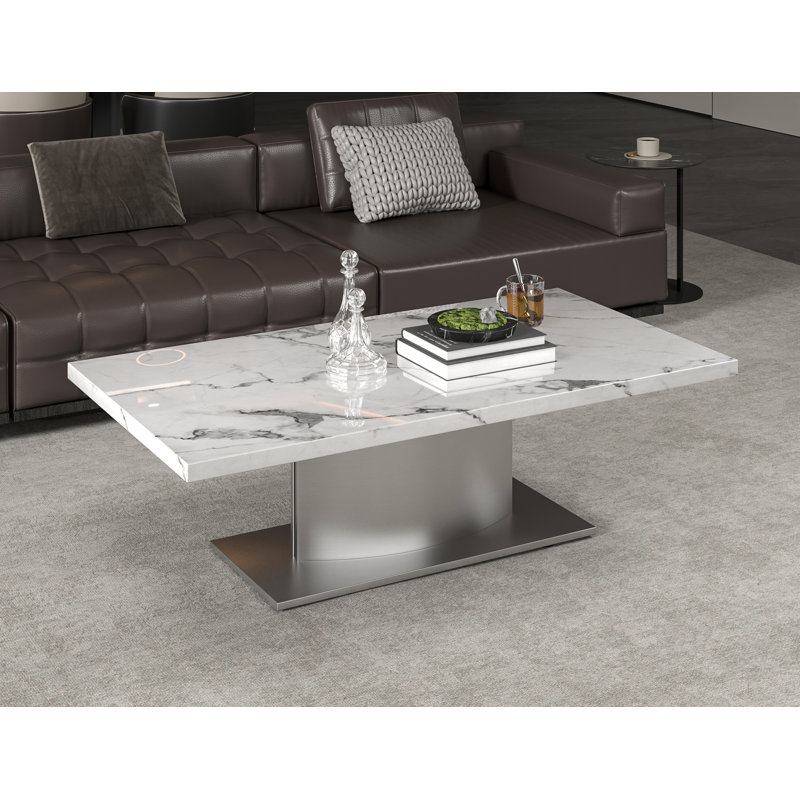 Trudel Marble Top Single Coffee Table