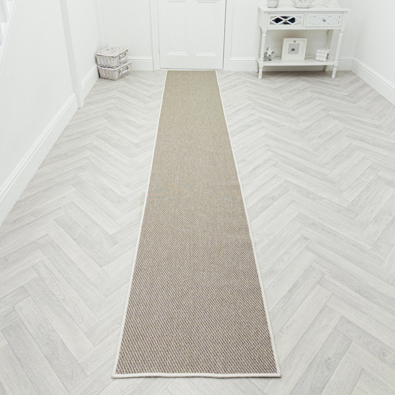 Runner Solid Colour Flatweave Area Rug, Runner 60 x 180 cm