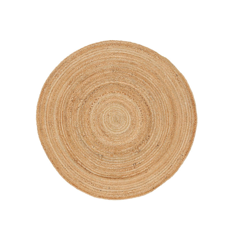 Nele Jute Rug, Beige, Round 60 cm
