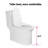 Wonchael 1.6 Gallons GPF Elongated Chair Height Floor Mounted Kit (Seat Included)