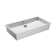 WS Bath Collections 17.95'' White Ceramic Rectangular Bathroom Sink with Overflow