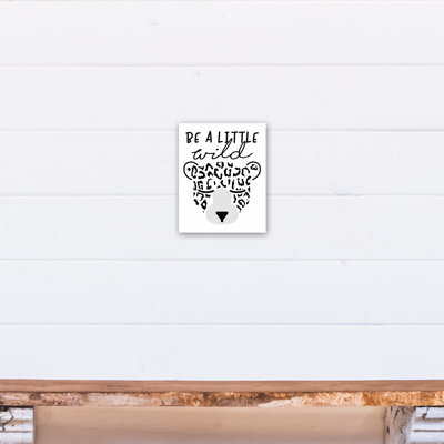 Art sur toile little wild leopard Mader