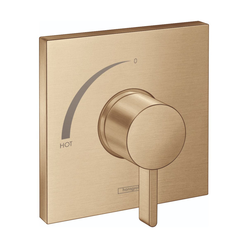 Garniture de robinet de douche / pression à une poignée de 6 pouces de large Ecostat Ecost, Bronze brossé