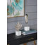 Feuille d'aluminium sur base en marbre
