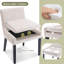 Chaise d'appoint rembourrée en velours côtelé Demarrion-1053680421