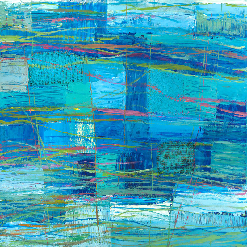Monochrome Ocean by Lucas - Wrapped Canvas Art Prints, 70cm H x 70cm W x 4cm D