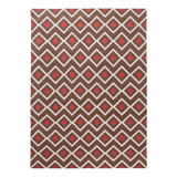 Red & Brown Flatweave Cotton Rug - 8'10"" x 11'10""