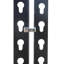 Étagère de rangement en acier thermolaqué noir mat à 5 niveaux avec tablettes HDF Ar Shelving-1390618737