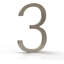 Méga poignées avec numéros de maison pour l'extérieur - 5 po pour installation facile à installer au mur - Numéros de métal robustes pour l'adresse sur la maison, quincaillerie de fixation incluse - Nickel satiné (numéro 0)-114280819-136314710