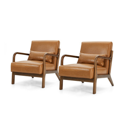 Fauteuil en cuir Jabarius