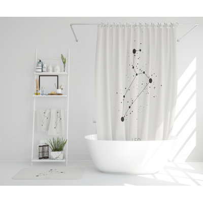 Nasier Polyester Shower Curtain Set