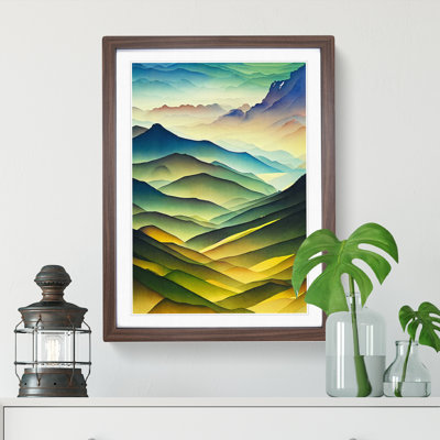 Watercolour Meadow Landscape No.2 - Wall Art