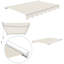 Auvent de patio rétractable manuel avec étui de protection Canopee 300g POLY-99128859-99128857