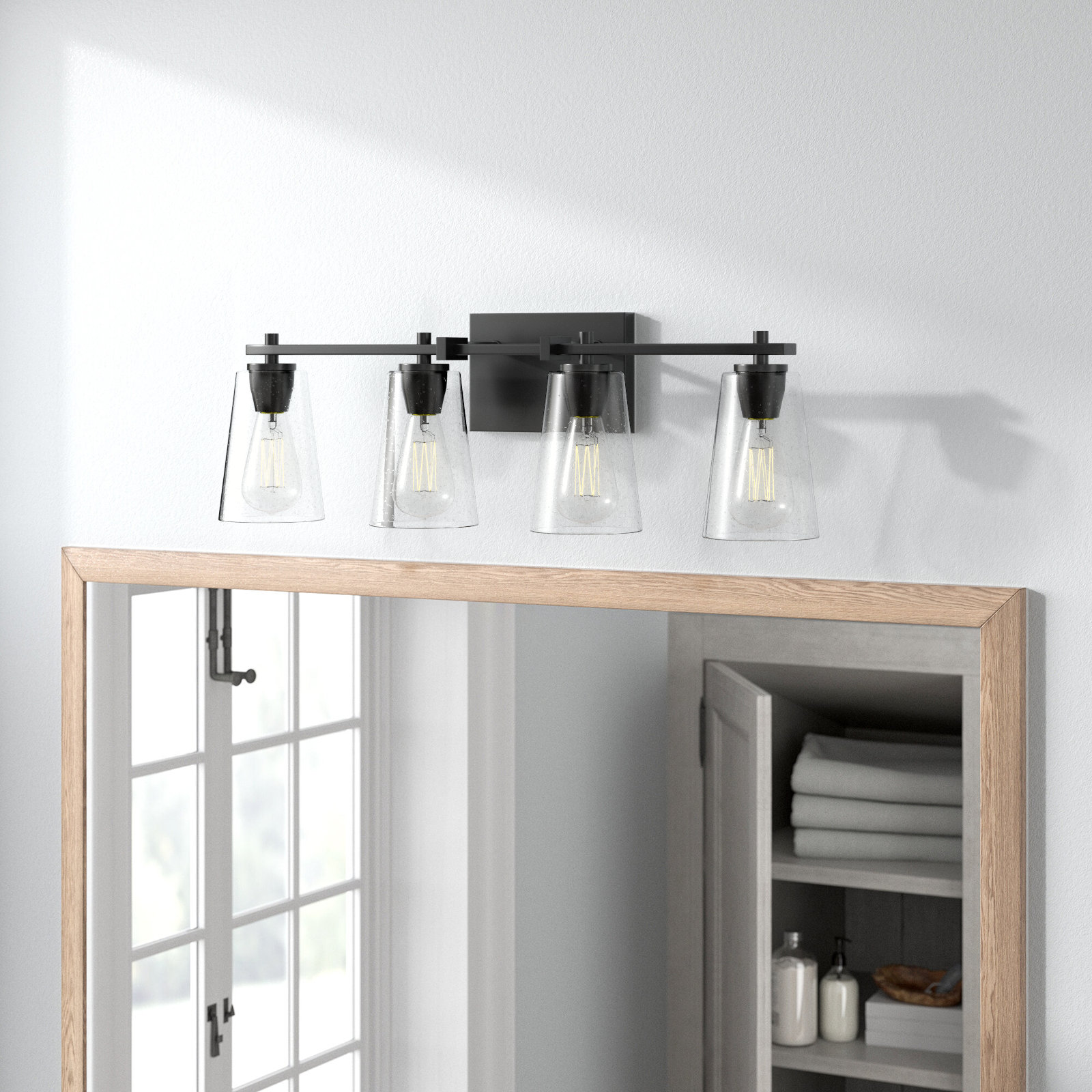 Noland 4-Light Vanity Light, Oil Rubbed Bronze
