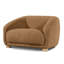 Fauteuil d'appoint Oliver, dossier arrondi, accoudoirs inclinés et boucle souple-112302840