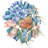 Seahorse Coastal Deco Mesh Wreath