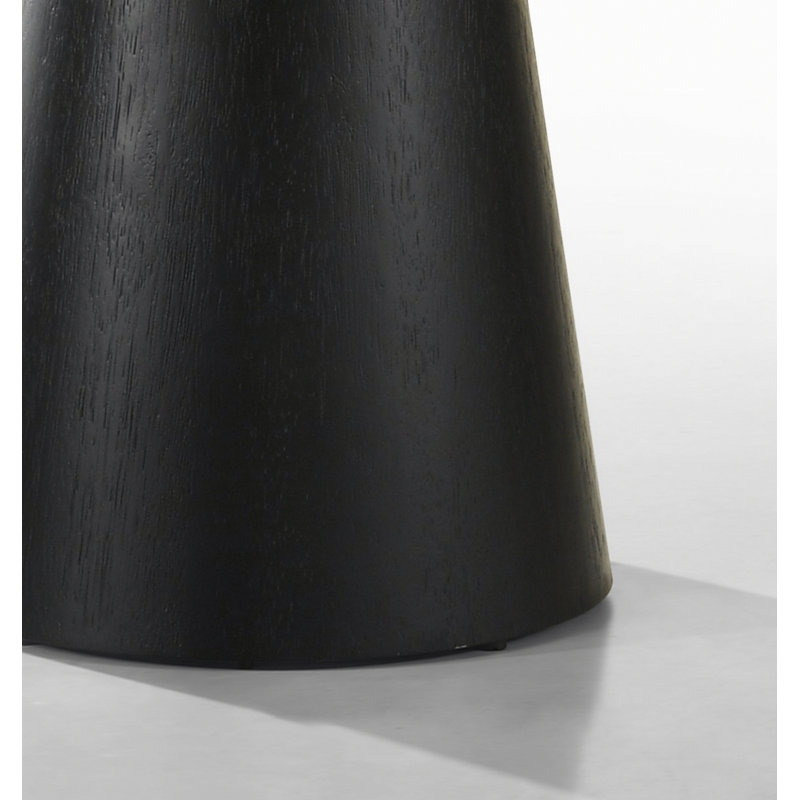 Table basse ronde avec base piédestal
